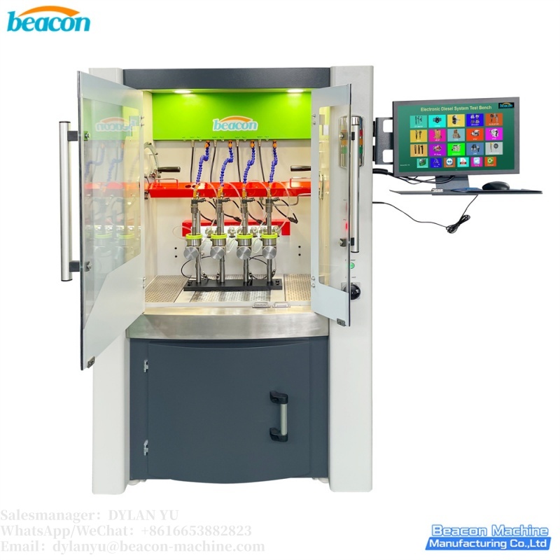 Тестовый стенд для проверки форсунок Common Rail BC800-PRO с датчиками расхода для одновременной проверки четырех дизельных форсунок